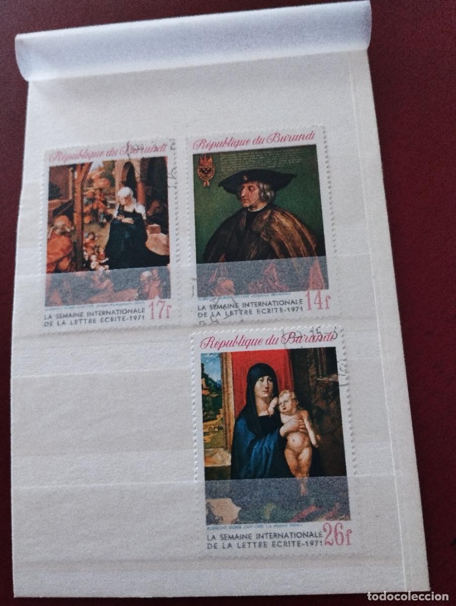 Selos: REPUBLICA DE BURUNDI. 1971 ,SEMANA INTERNACIONAL DE LA CARTA ESCRITA
