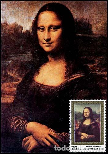 Sellos: RPDC 1986 Mona Lisa - Foto 1