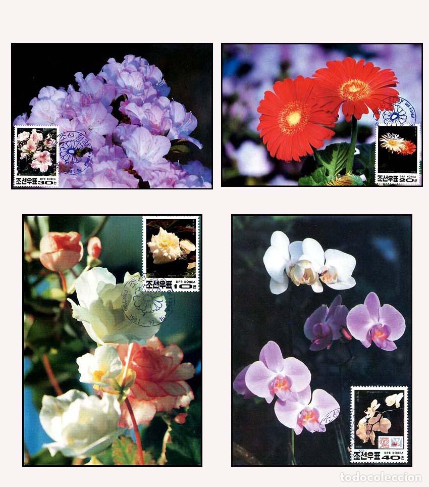 Sellos: RPDC 1991 flores - Foto 1