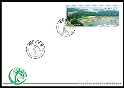 Sellos: RPDC 2021 Servicios en el campo de golf de Pyongyang - Foto 1