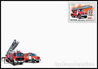 Sellos: RPDC 2011 Camiones de bomberos - Foto 1