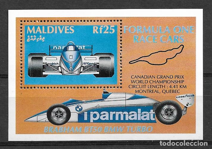 Sellos: MALDIVAS 1991, FORMULA 1.- MNH. - Foto 1