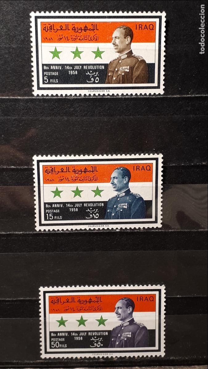 Sellos: IRAK. (*). A&Ntilde;O 1966. YVERT 448/50 - Foto 1
