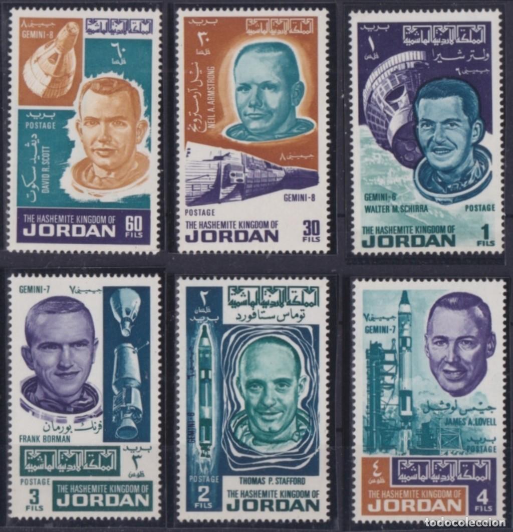 Stamps: F-EX52268 TRANSJORDAN JORDAN 1966 MNH SPACE COSMOS EXPLORATION.