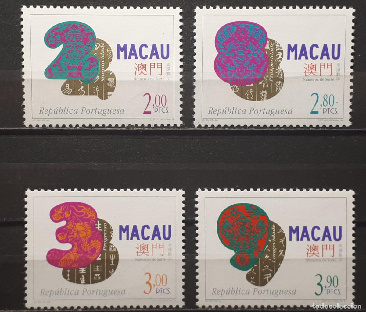 Sellos: MACAO. A&Ntilde;O 1997 **. YVERT 844/7 - Foto 1