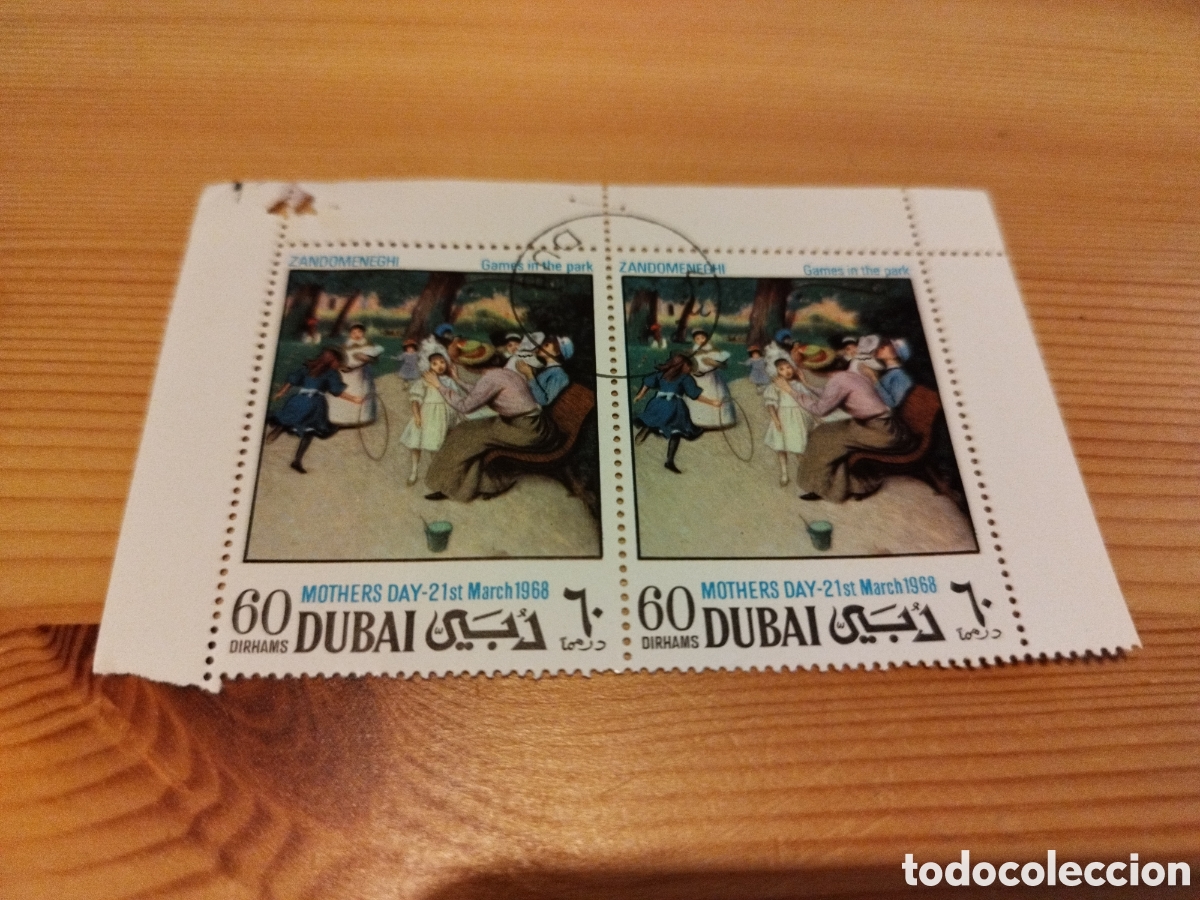 Sellos: Bloque de 2 sellos de Dubai - Foto 1