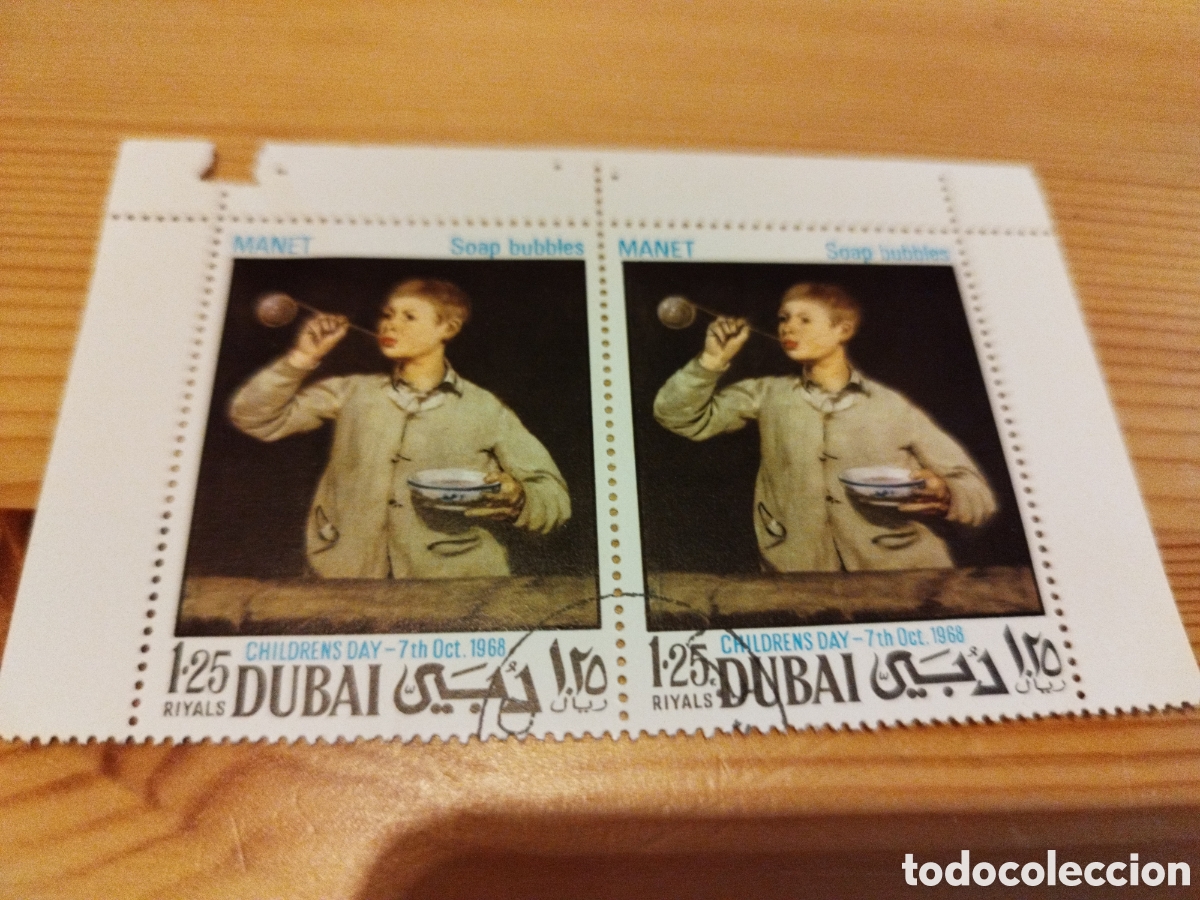 Sellos: Bloque de 2 sellos de Dubai - Foto 1