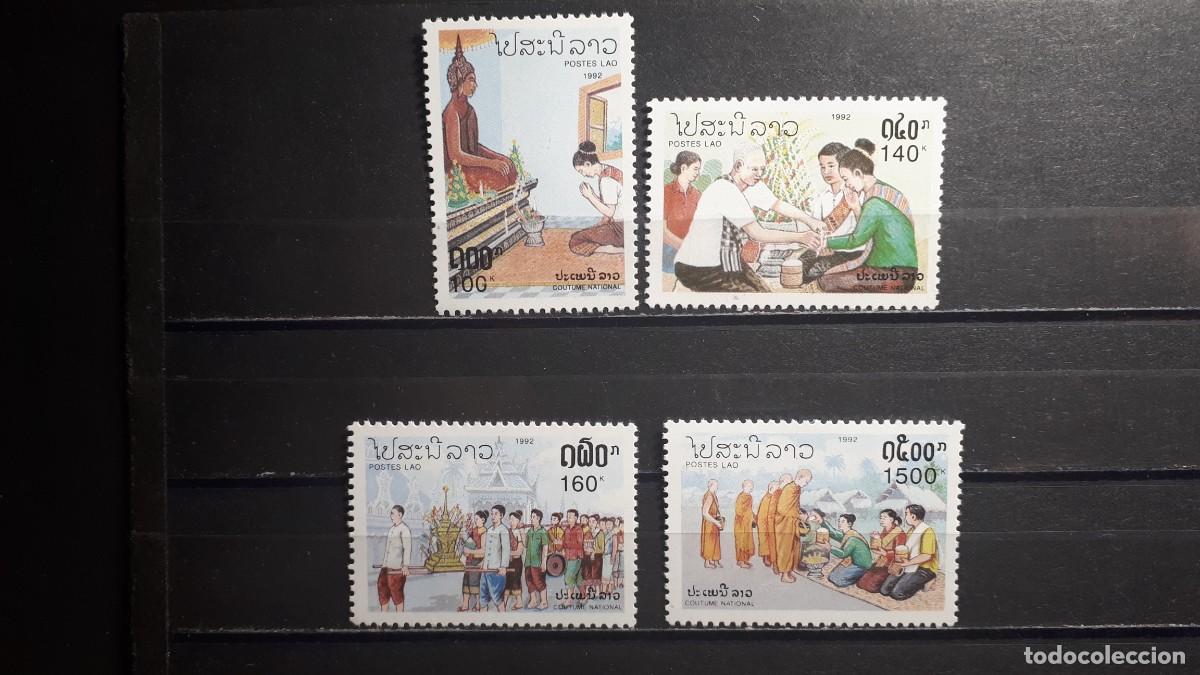 Sellos: LAOS . A&Ntilde;O 1992. **. YVERT 1062/5 - Foto 1