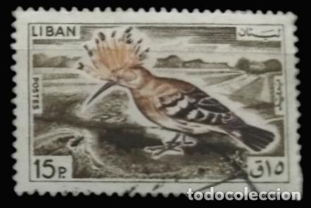 Sellos: LIBANO 1965 Pajar&oacute;s. USADO - USED. - Foto 1