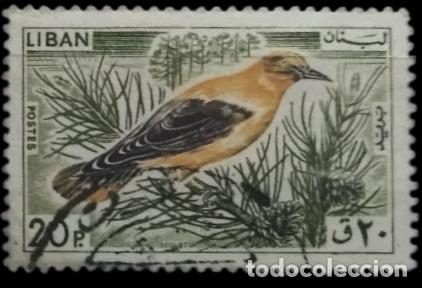 Sellos: LIBANO 1965 Pajar&oacute;s. USADO - USED. - Foto 1