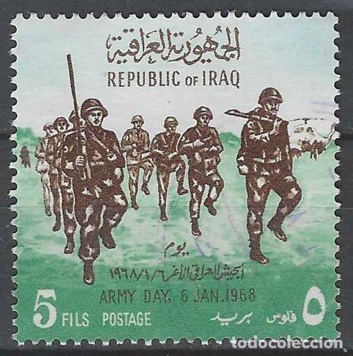 Sellos: IRAQ 1968 - D&Iacute;A DEL EJ&Eacute;RCITO - USADO - Foto 1