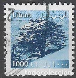 Sellos: LIBANO 2001 - CEDRO DEL LIBANO - USADO - Foto 1