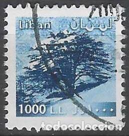 Sellos: LIBANO 2001 - CEDRO DEL LIBANO - USADO - Foto 1