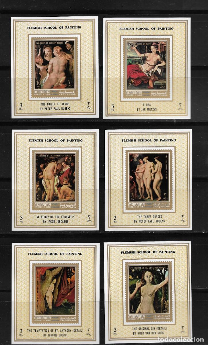 Sellos: MANAMA 1972, HOJAS BLOQUE SIN DENTAR - PINTURAS. MNH. - Foto 1