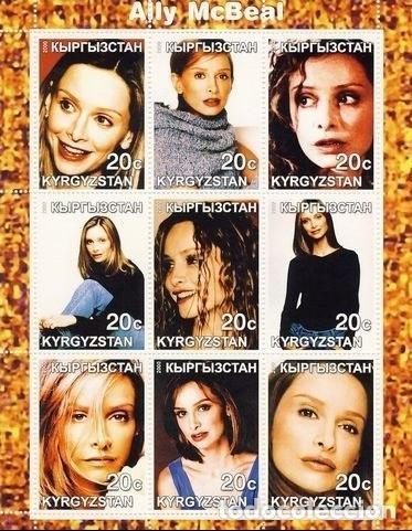 Francobolli: KYRGYZSTAN 2000 SHEET MNH ALLY McBEAL TV SERIES DE TELEVISION