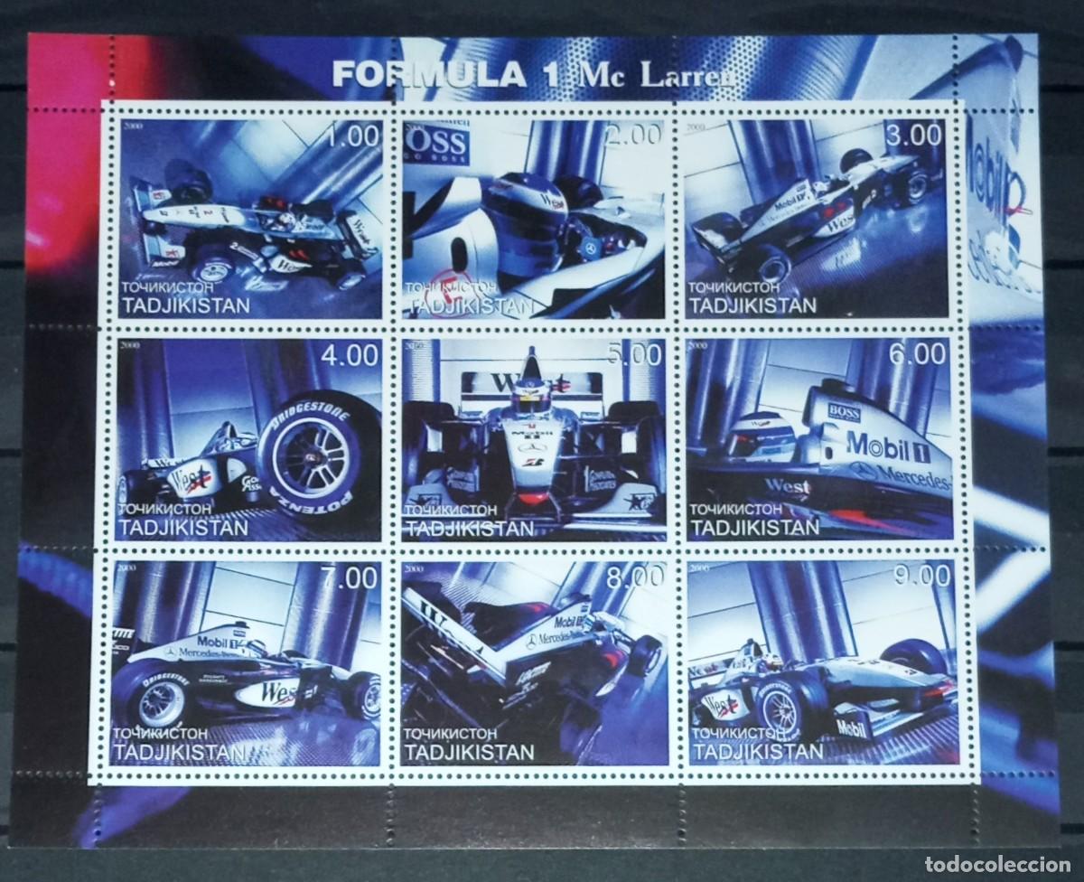 Briefmarken: TADJIKISTAN 2000 SHEET MNH McLAREN FORMULA 1 FORMULE 1 F1 DEPORTES SPORTS