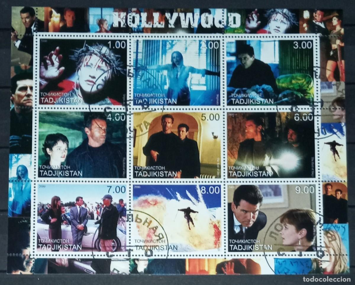 Francobolli: TADJIKISTAN 2000 SHEET USED MNH HOLLYWOOD ACTORES ACTRICES CINE ACTORS ACTRESSES CINEMA