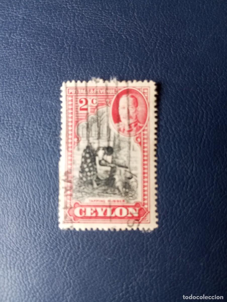 Sellos: CEYLAN, 1912/25 RECOGIDA DE CAUCHO - Foto 1