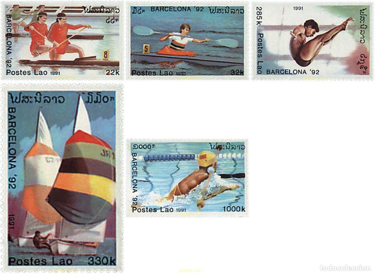 Sellos: 68250 MNH LAOS 1991 25 JUEGOS OLIMPICOS VERANO BARCELONA 1992