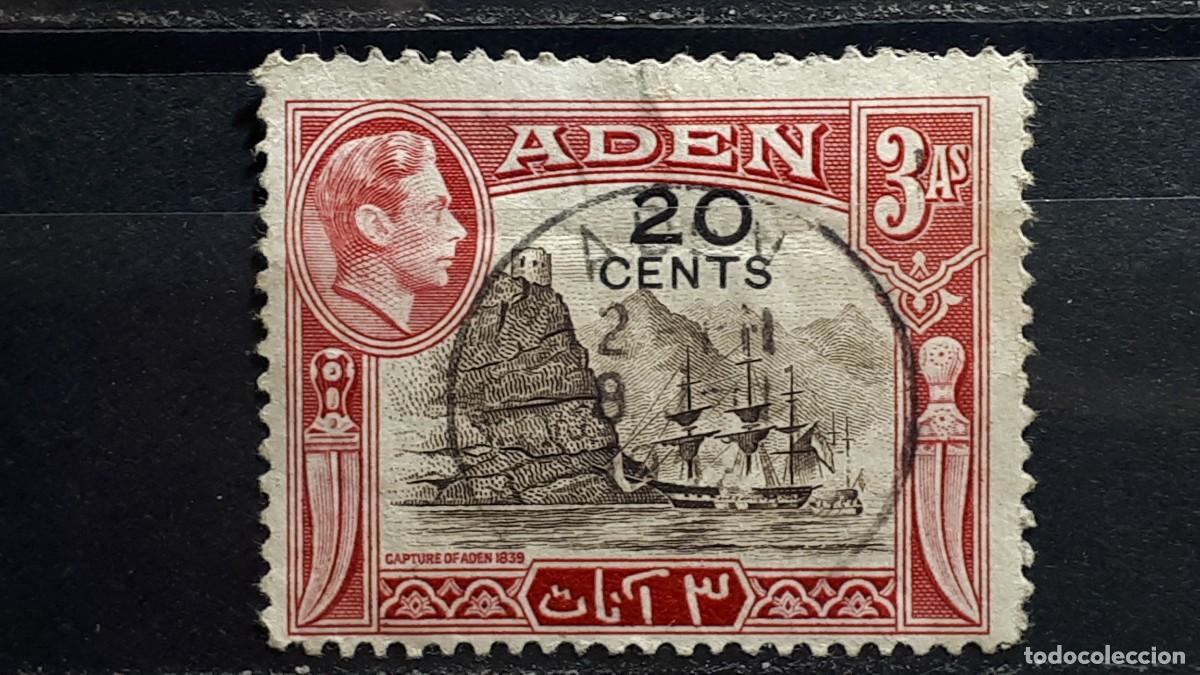Sellos: ADEN. A&Ntilde;O 1951. &deg;. YVERT 39