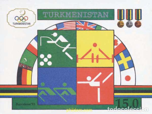 Sellos: 73742 MNH TURKMENISTAN 1992 25 JUEGOS OLIMPICOS VERANO BARCELONA 1992