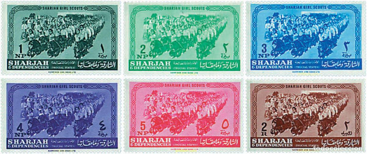 Sellos: 240831 MNH SHARJAH 1964 ESCULTISMO FEMENINO