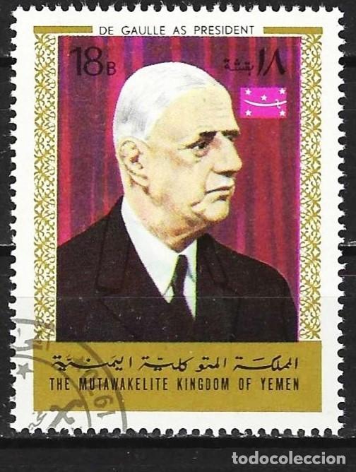 Sellos: Yemen ( Reino ) 1970 - Mi 1163A - YT xxx - Presidente Charles De Gaulle