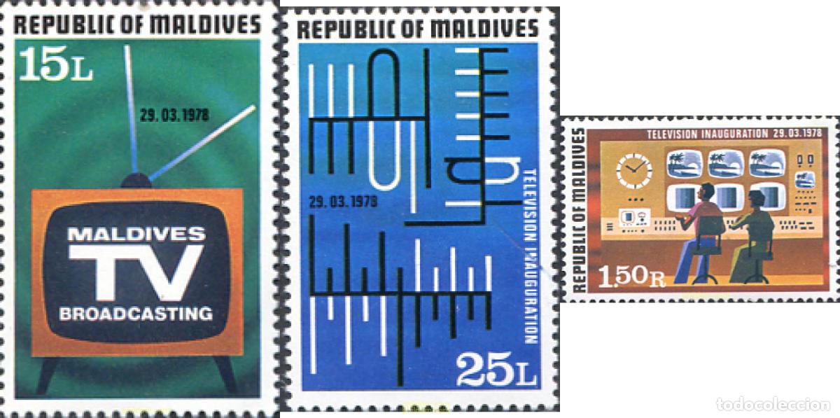 Sellos: 340492 MNH MALDIVAS 1978 INAUGURACIO DE LA TELEVISION