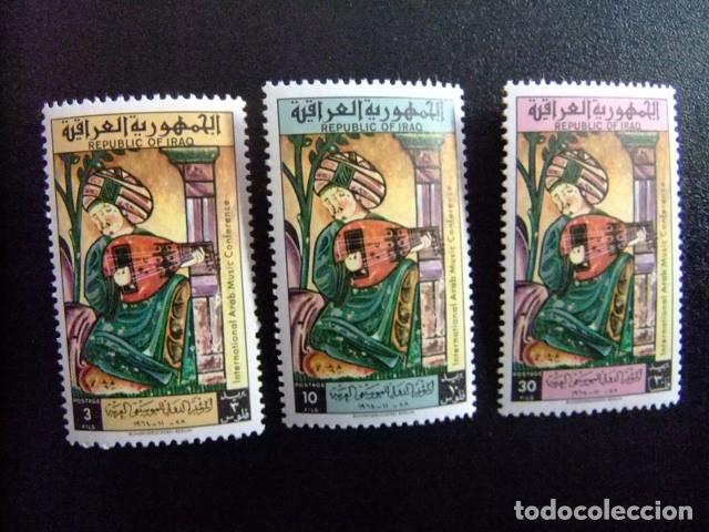 Sellos: 57 IRAK IRAQ 1964 / CONFERENCIA INTER ARBE de la MUSICA / YVERT 389 / 391 MNH