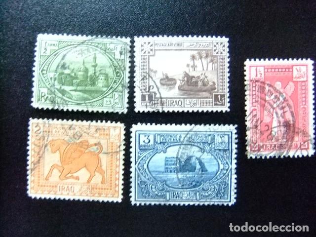 Sellos: 57 IRAK IRAQ 1923 / TURISMO - VISTA VARIAS / YVERT 49 -- 53 FU