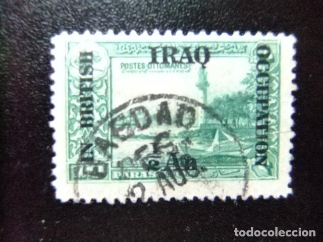 Sellos: 57 IRAK IRAQ 1918 / OCUPACI&Oacute;N BRITANICA - SELLOS de TURQUIA sobrecargado / YVERT 27 FU