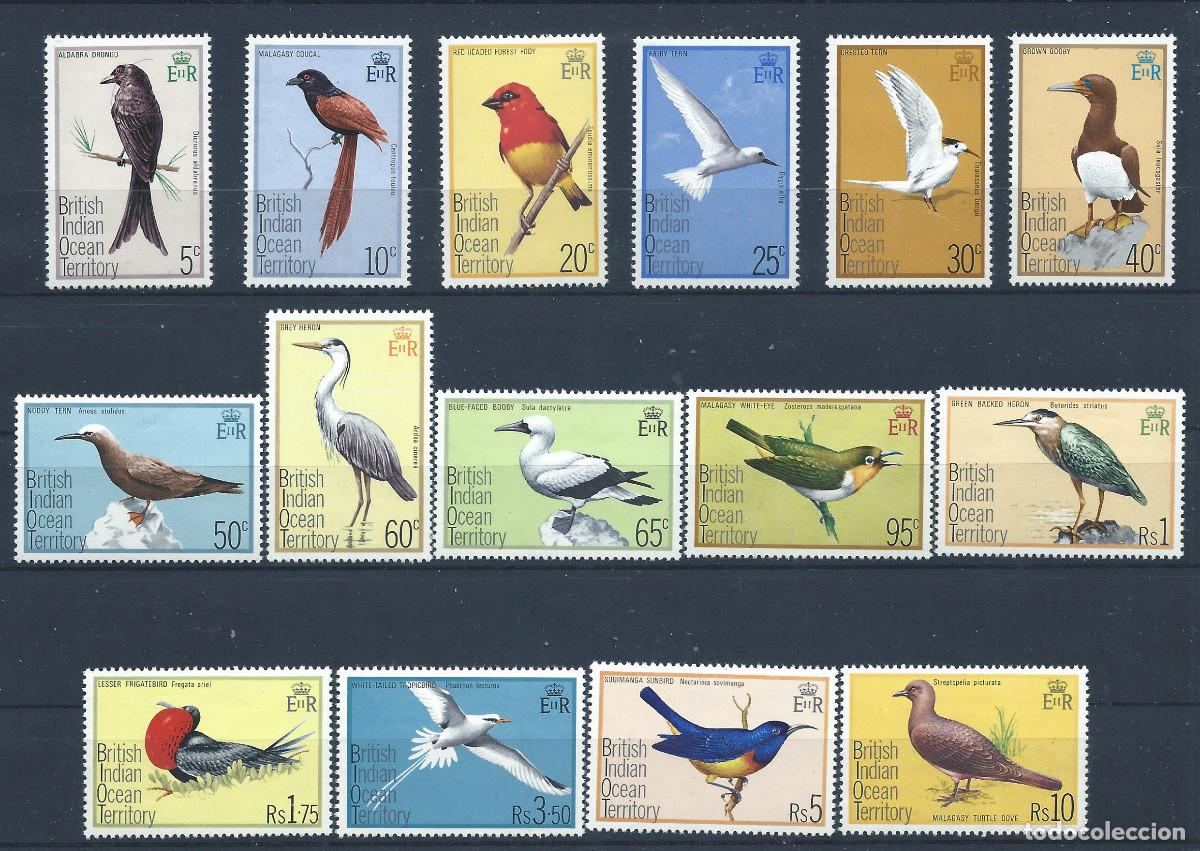 Sellos: Oc&eacute;an Indien N&deg;63/77** (MNH) 1975 - Faune &rdquo;Oiseaux&rdquo;