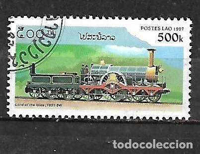 Sellos: 1997: LAOS Locomotoras de vapor - &rdquo;Lord of the Isles&rdquo;. 1851 - 1884 (CTO)