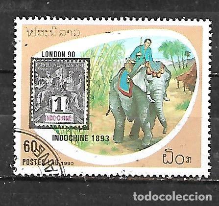 Sellos: 1990: LAOS Exposici&oacute;n Filat&eacute;lica Internacional &rdquo;Stamp World London '90&rdquo;