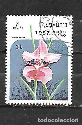 Sellos: 1987: LAOS Orqu&iacute;deas - Vanda teres (CTO)