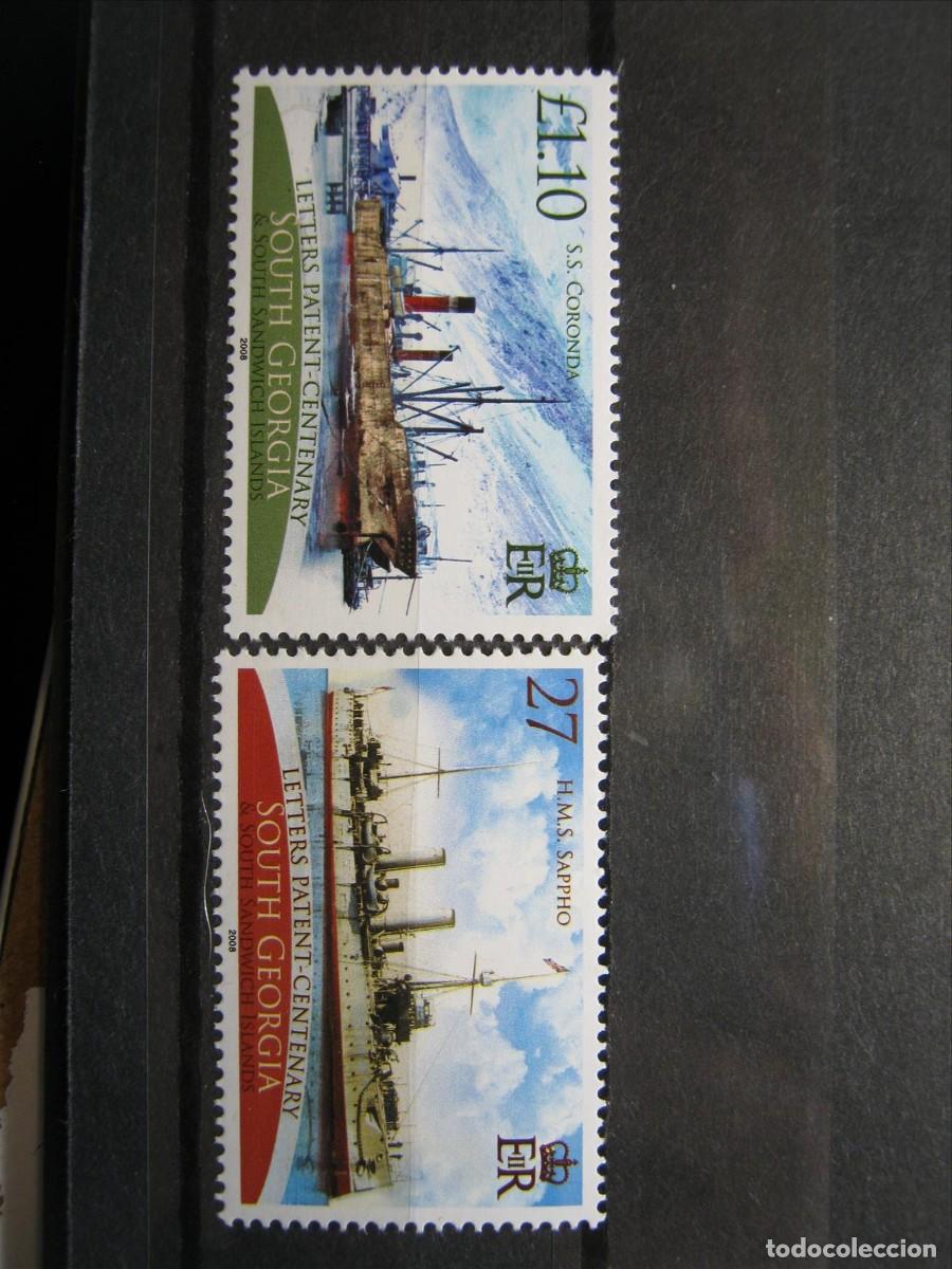 Sellos: GEORGIA DEL SUR 2008 BARCOS MNH** SIN CHARNELA LUJO.