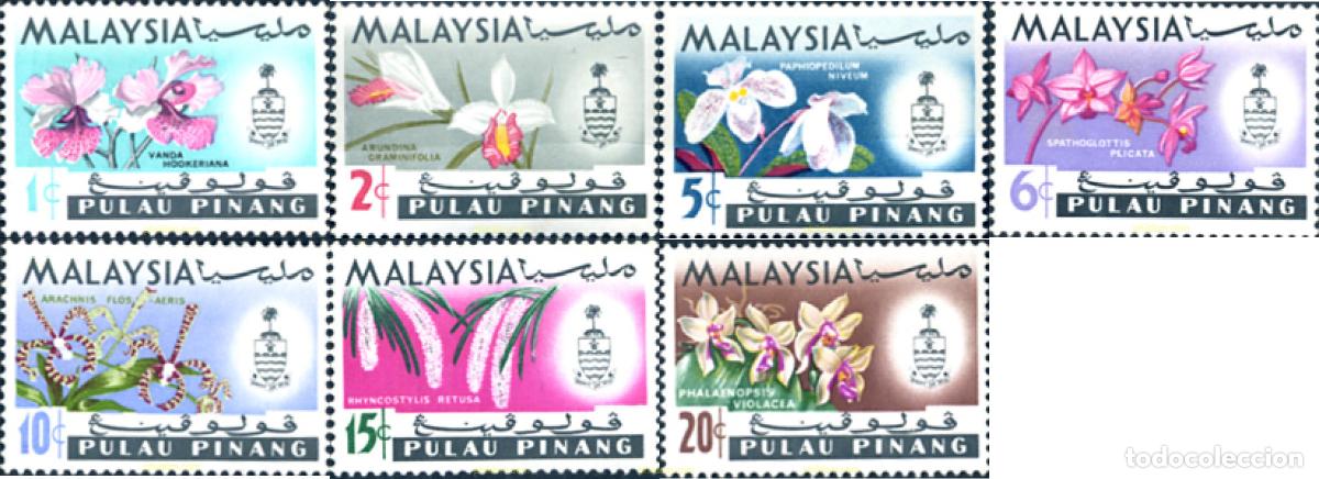 Sellos: 244920 MNH MALASIA. PULAU PINANG 1965 ORQUIDEAS