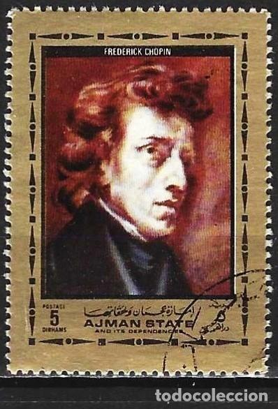 Sellos: Ajman 1972 - Mi 1320A - YT xxx - Frederico Chopin