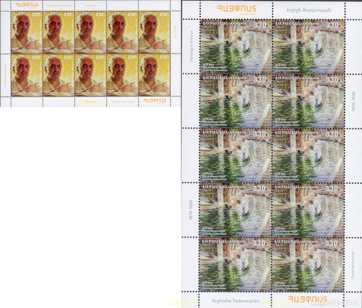 Timbres: 639679 MNH ARMENIA 2020 ARMENIOS DESTACADOS -150 ANIVERSARIO DE YEGHISHE TADEVOSSIAN