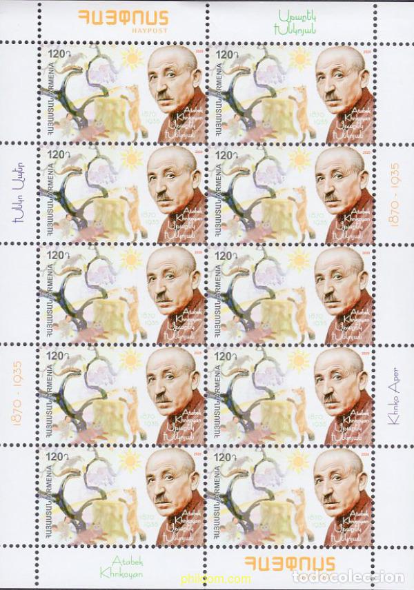 Timbres: 639685 MNH ARMENIA 2020 150 ANIVERSARIO DE ATABEK KHNKOYAN