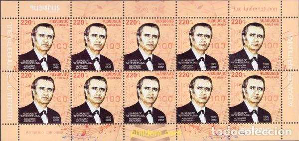 Timbres: 639691 MNH ARMENIA 2020 ARMENIOS DESTACADOS. CENTENARIO DE ALEXANDER ARUTIUNIAN