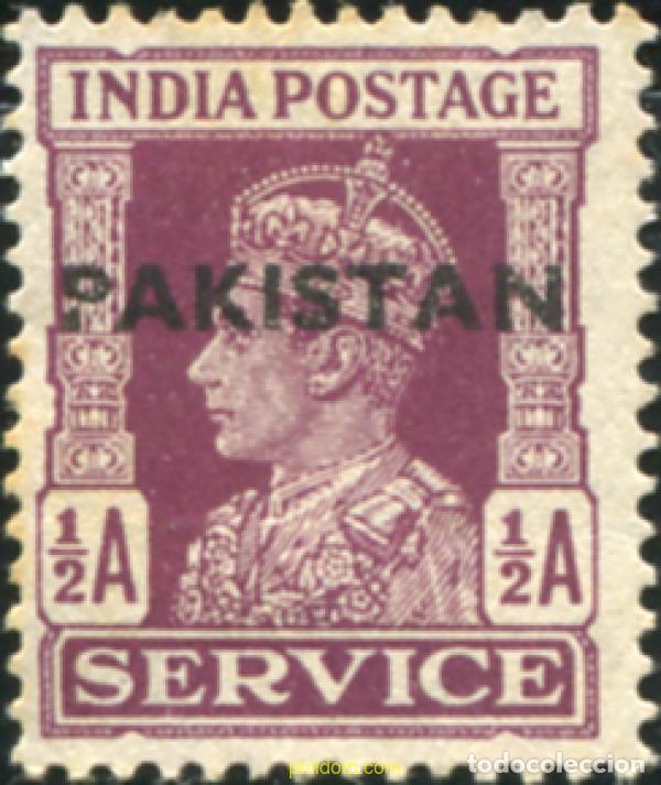 Sellos: 786101 HINGED PAKISTAN 1947 SERVICIO