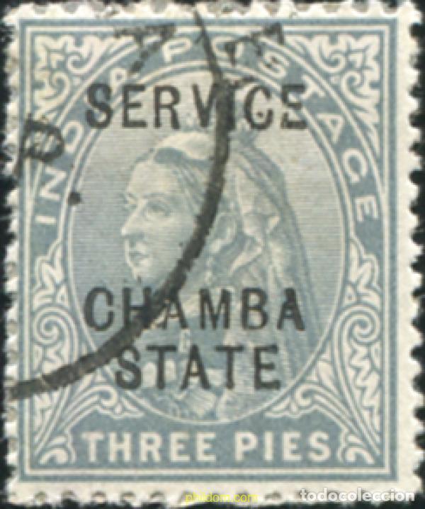 Sellos: 786106 USED CHAMBA 1902 SELLOS DE INDIA INGLESA DE 1903-04 SOBRECARGADOS