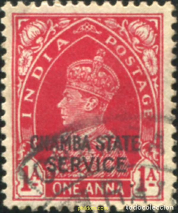 Sellos: 786149 USED CHAMBA 1938 SELLOS DE INDIA INGLESA DE 1938 SOBRECARGADOS-SERVICIO
