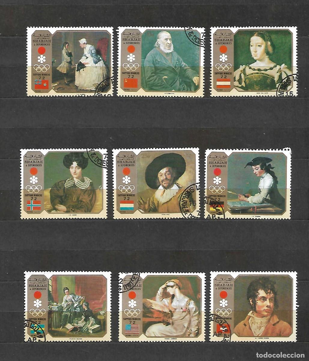 Sellos: Olimpiada blanca de Sapporo&acute;72 . Sharjjah . sellos a&ntilde;o 1972