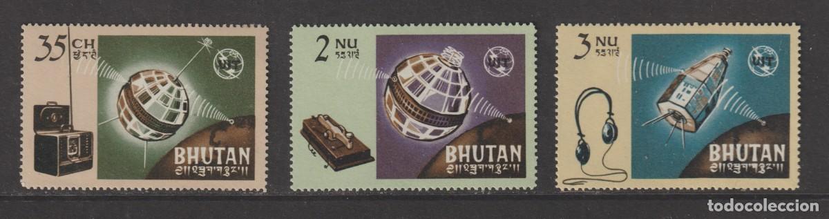 Timbres: Bhutan 1966- Yvert 60/62 mnh**