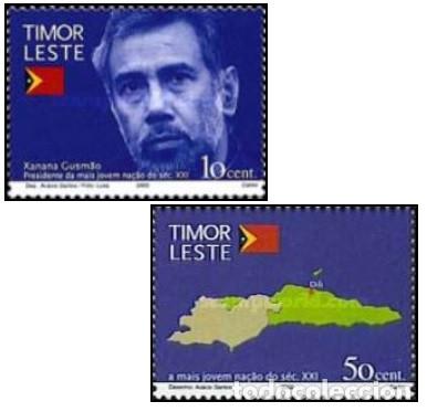 Sellos: Timor 2002, SW-5/6 &rdquo;Independencia&rdquo;./ Nuevo, sin charnela. MNH.