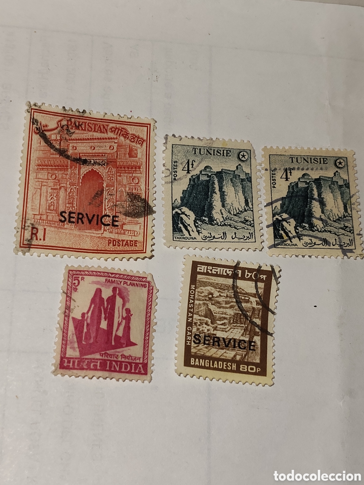 Sellos: 5 Sellos de pa&iacute;ses asi&aacute;ticos muy buenos