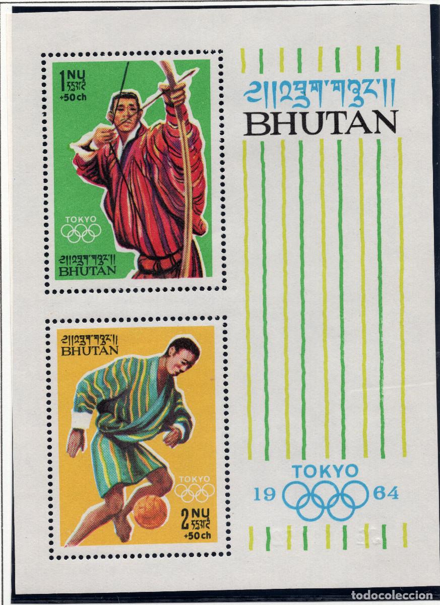 Sellos: BUTHAN 1964 STAMP MICHEL BT BL1B