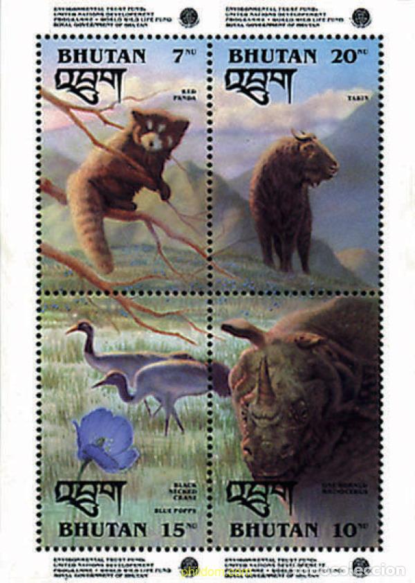 Selos: 73930 MNH BHUTAN 1993 PROTECCION DEL MEDIO AMBIENTE
